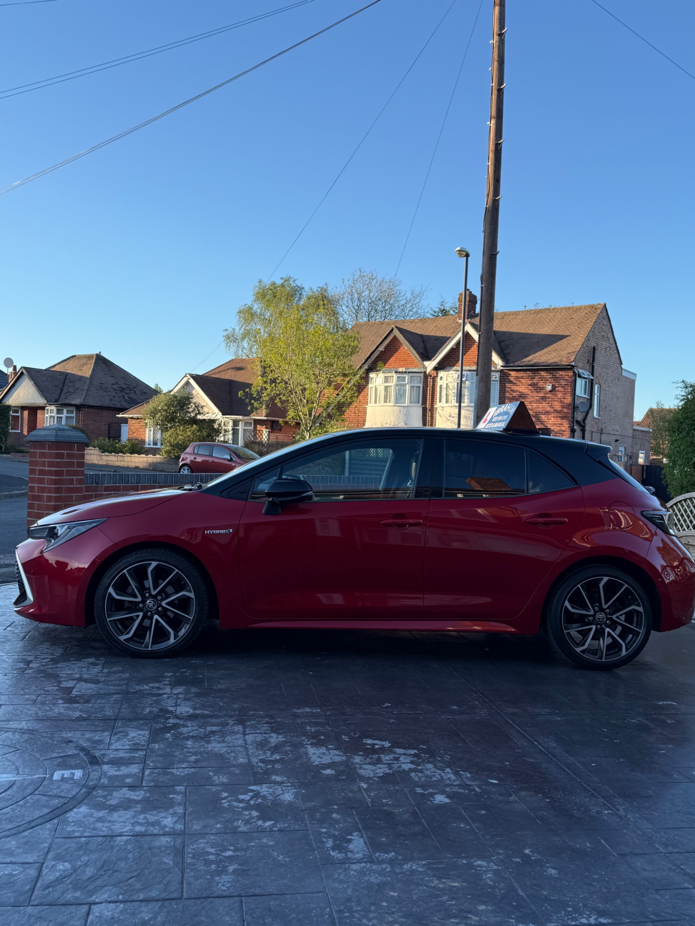 Toyota Corolla Hybrid used for automatic driving lessons in Derby